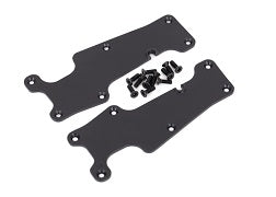 Traxxas 9633 Suspension arm covers, black, front
