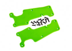 Traxxas 9633G Suspension arm covers, green, front