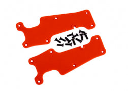 Traxxas 9633R Suspension arm covers, red, front