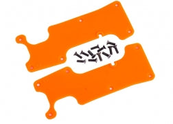 Traxxas 9634T Suspension arm covers, orange, rear