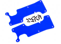 Traxxas 9634X Suspension arm covers, blue, rear