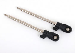 Traxxas 9662 Shock shaft, 80mm (GT-Maxx®) (steel, chrome finish) (2) (assembled with rod ends and steel hollow balls)