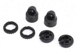 Traxxas 9664 Shock caps, GT-Maxx® shocks (2)/ spring perch/ adjusters (2) (for 2 shocks) (for Sledge)