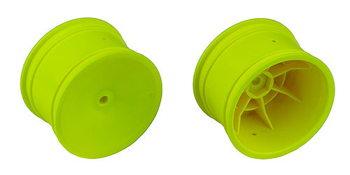 Associated 9696 2WD/4WD Rear Wheels, 2.2 in, 12 mm Hex, yellow