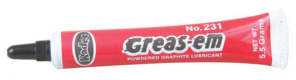 Kadee 231 Greas-em Dry Graphite Lubricant -- 3/16oz 5.5g A Scale