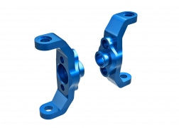 Traxxas 9733-BLUE Caster blocks, 6061-T6 aluminum (blue-anodized) (left & right)