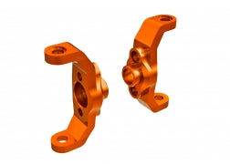 Traxxas 9733-ORNG Caster blocks, 6061-T6 aluminum (orange-anodized) (left & right)