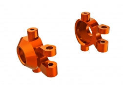 Traxxas 9737-ORNG Steering blocks, 6061-T6 aluminum (orange-anodized)