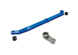 Traxxas 9748-BLUE Steering link, 6061-T6 aluminum (blue-anodized)/ servo horn, metal