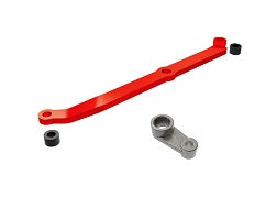 Traxxas 9748-RED Steering link, 6061-T6 aluminum (red-anodized)/ servo horn, metal