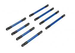 Traxxas 9749-BLUE Suspension link set, 6061-T6 aluminum (blue-anodized)