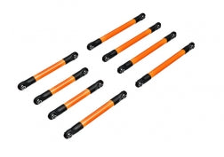 Traxxas 9749-ORNG Suspension link set, 6061-T6 aluminum (orange-anodized)