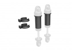 Traxxas 9763-GRAY Body, GTM shock, 6061-T6 aluminum (dark titanium-anodized) (includes spring pre-load spacers) (2)