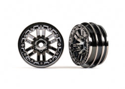 Traxxas 9768-BLKCR 1.0" Black Chrome Wheels (2)