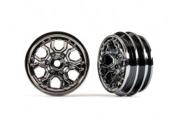 Traxxas 9770-BLKCR 1.0" Black Chrome Wheels (2)
