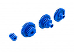 Traxxas 9776X Gear set, transmission, speed ( 9.7:1 reduction ratio)/ pinion gear, 11-tooth
