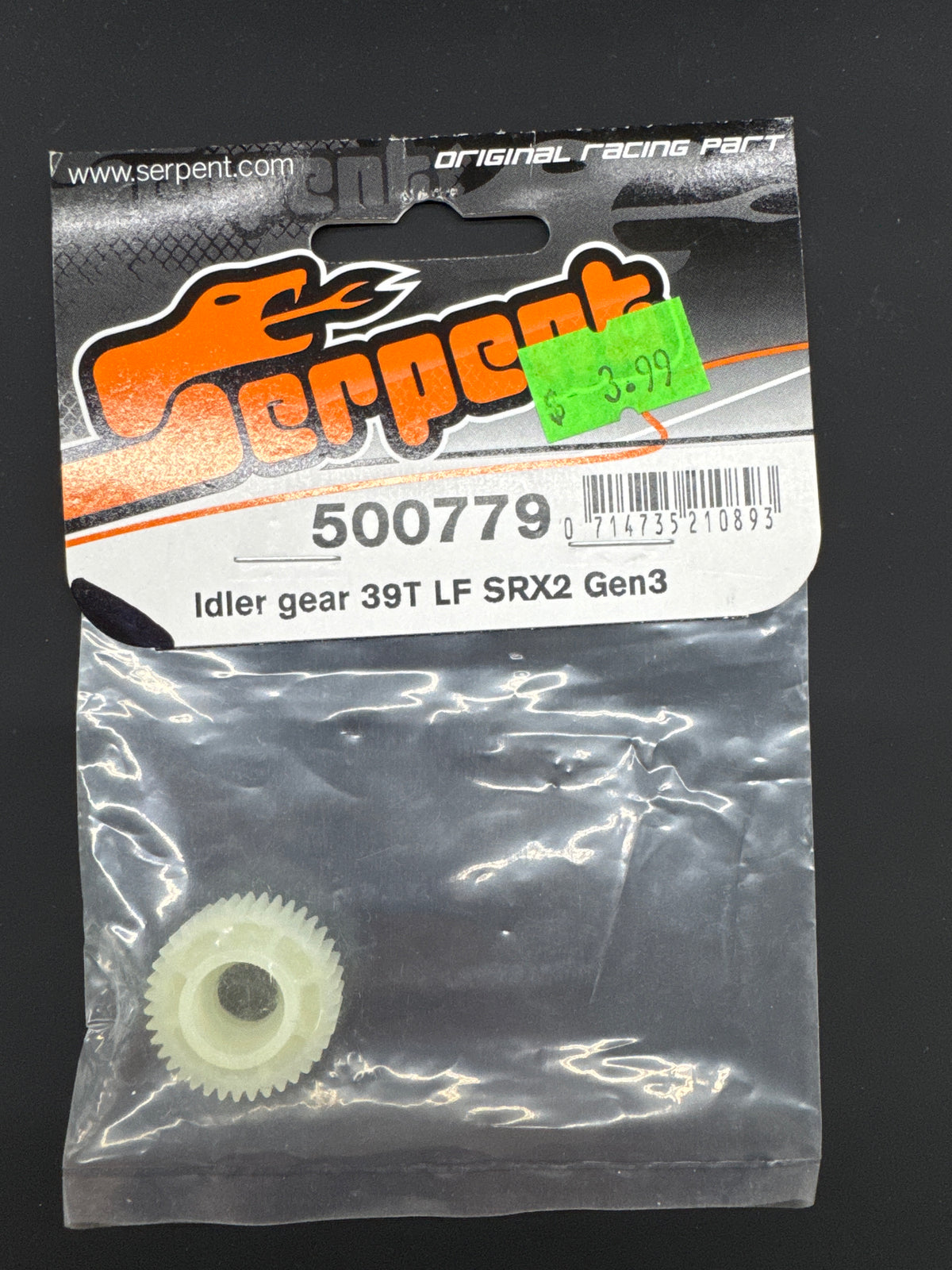 Serpent 500779 Idler Gear 39T LF SRX2 Gen3