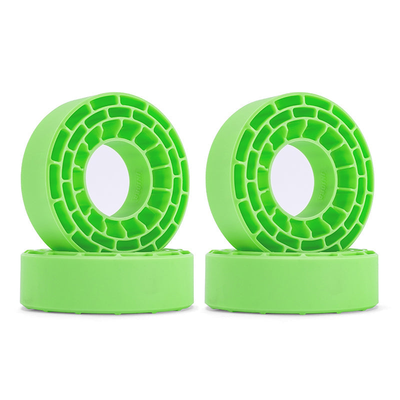 Injora DGT-1064GN Silicone Rubber Inserts For 62-64mmx24mm 1.0" Tires Green-Soft