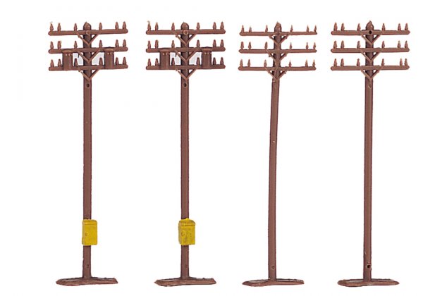 Bachmann 42506 N Telephone Poles (12)