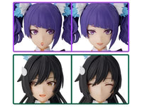 Bandai 2707663 The Idolmaster Shiny Colors 30 Minutes Sisters Option Hairstyle & Face Parts (Mamimi Tanaka & Sakuya Shirase) Accessory Kit Set