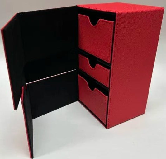 Gamerz Guard DB04047 Gamerz Guard Stronghold Double Deckbox Red/Black