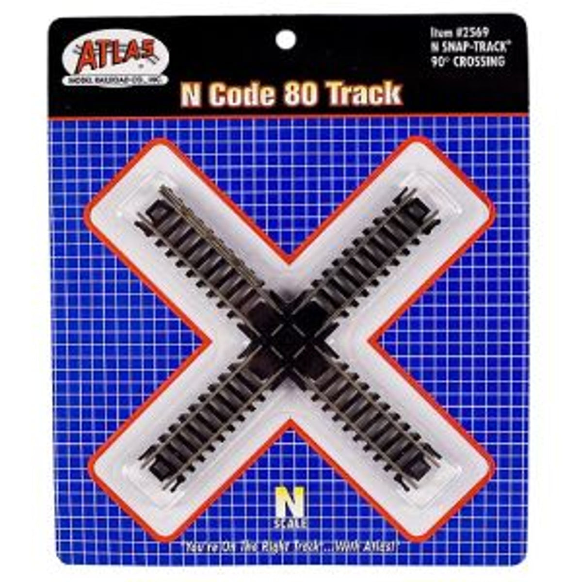 Atlas 2569 N Code 80 Track 90 Degree Crossing