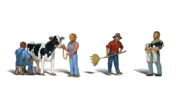 Woodland Scenics A1887 1887 Dairy Farmers - HO Scale