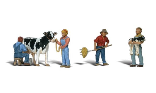 Woodland Scenics A1887 1887 Dairy Farmers - HO Scale