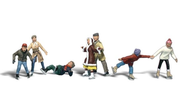 Woodland Scenics A2184 Ice Skaters - N scale