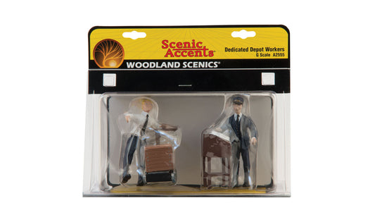 Woodland Scenics 2555 Dedicated Depot Workers - G Scale