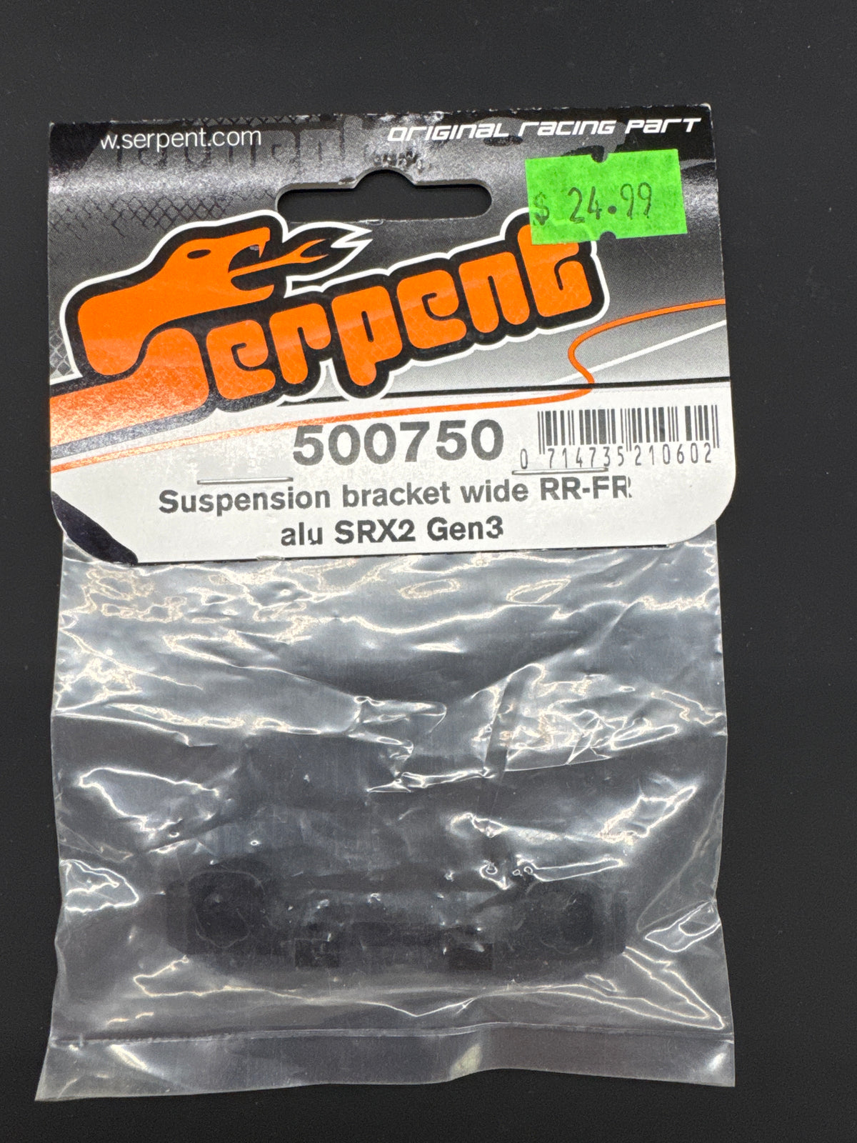 Serpent 500750 Suspension Bracket Wide RR-FR Aluminum SRX2 Gen3
