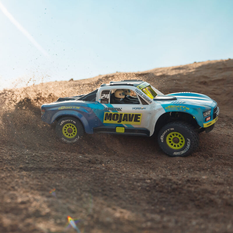 ARRMA 2104T2 MOJAVE GROM 4x4 SMART Small Scale Desert Truck (Blue/White)