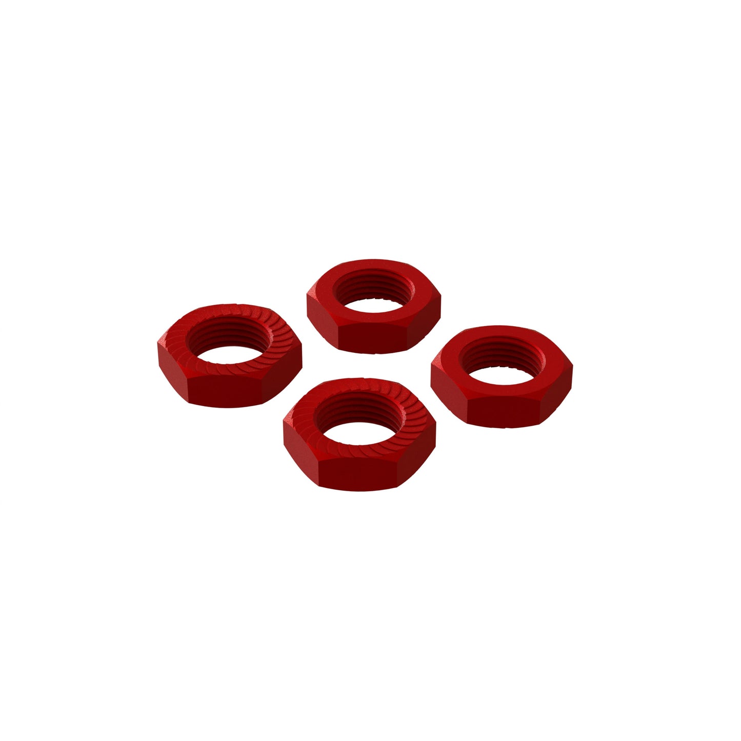 ARRMA 310906 17mm Aluminum Wheel Nut (Red) (4)