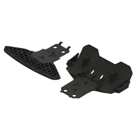 ARRMA 320585 Infraction Mega/Vendetta 3S BLX Lower Front Bumper & Rear Diffuser Set