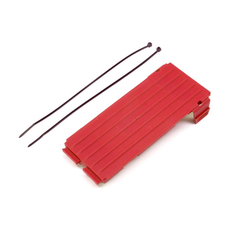 ARRMA 320779 Battery Door Set, Red