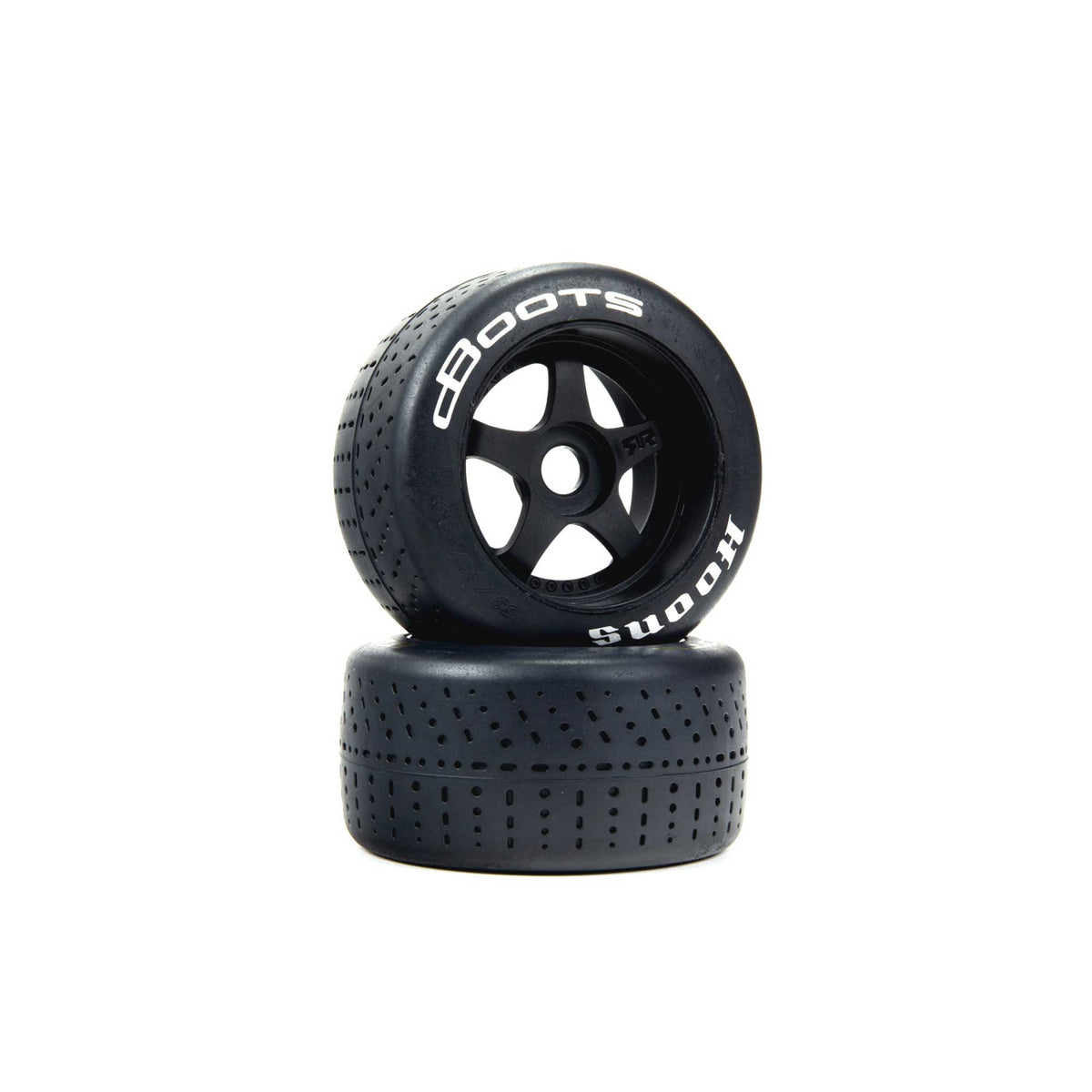 ARRMA 550084 DBoots Hoons 53/107 2.9 Belted 5-Spoke Pre-mounted Tires (2) (Silver)