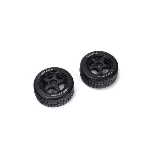 ARRMA 550096 DBoots Hoons 35/085 2.4 Belted 5-Spoke Pre-Mounted Tires (2) (Silver) w/14mm Hex