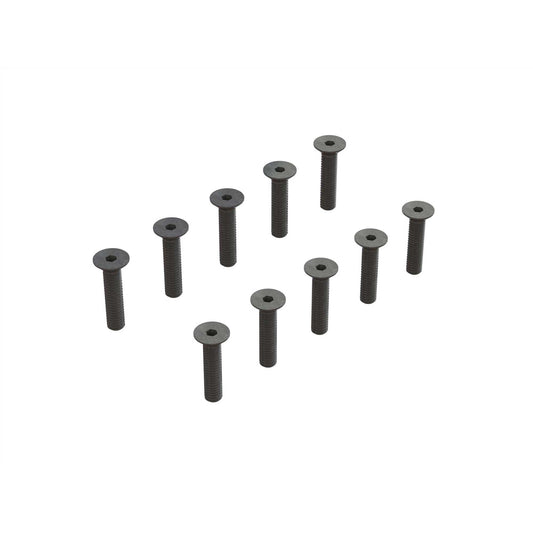 ARRMA 703016 8S-BLX Flat Head Hex Machine Screw, M3.5x16mm (10)
