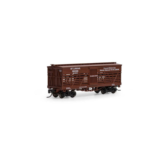 Athearn 5252 N 36' Old Time Stock Car, SLIM&S #16036