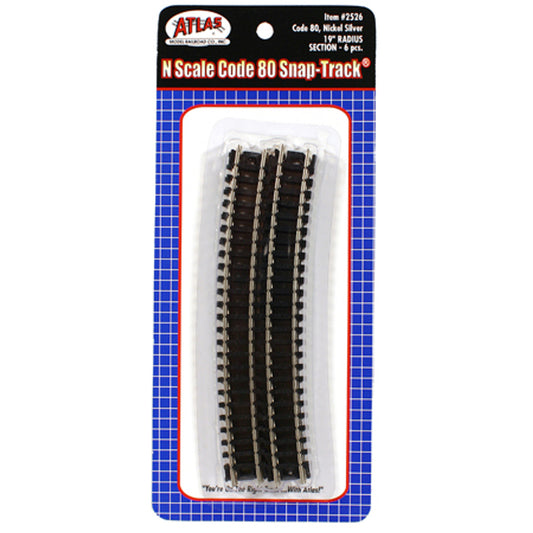 Atlas 2526 N Code 80 19" Radius Curve (6)