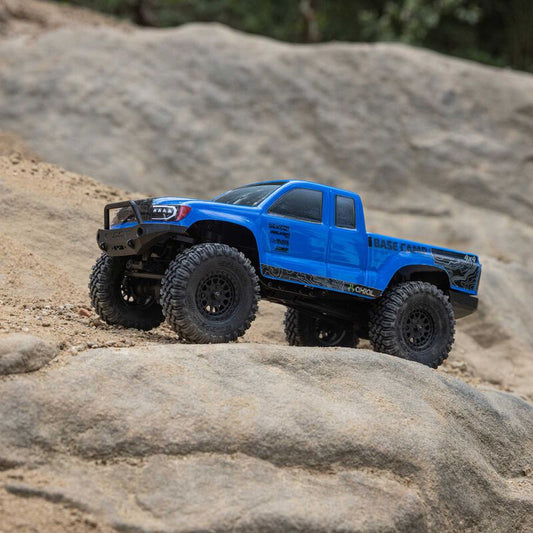 Axial 1219T2 1/24 SCX24 Base Camp 4x4 Rock Crawler Brushed RTR - Blue