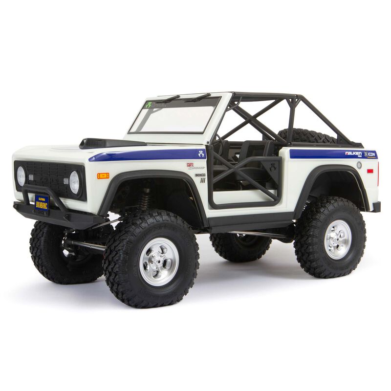 Axial 03014T2 SCX10 III "Early Ford Bronco" RTR 1/10 4WD Rock Crawler (White) w/DX3 2.4GHz Radio