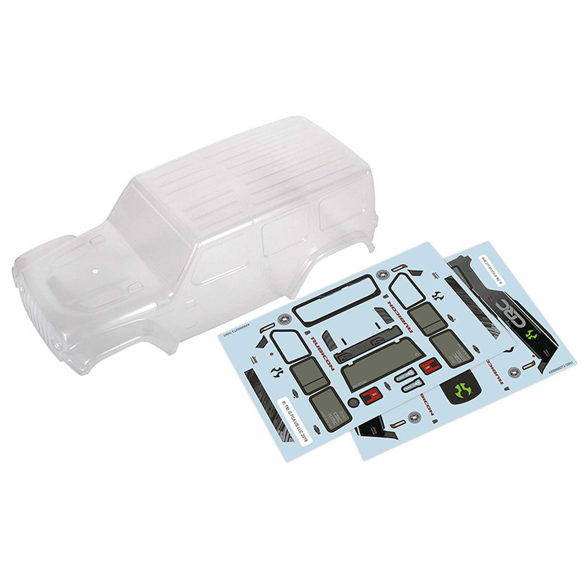 Axial 200000 SCX24 2019 Jeep JLU CRC Pre-Cut Body (Clear)