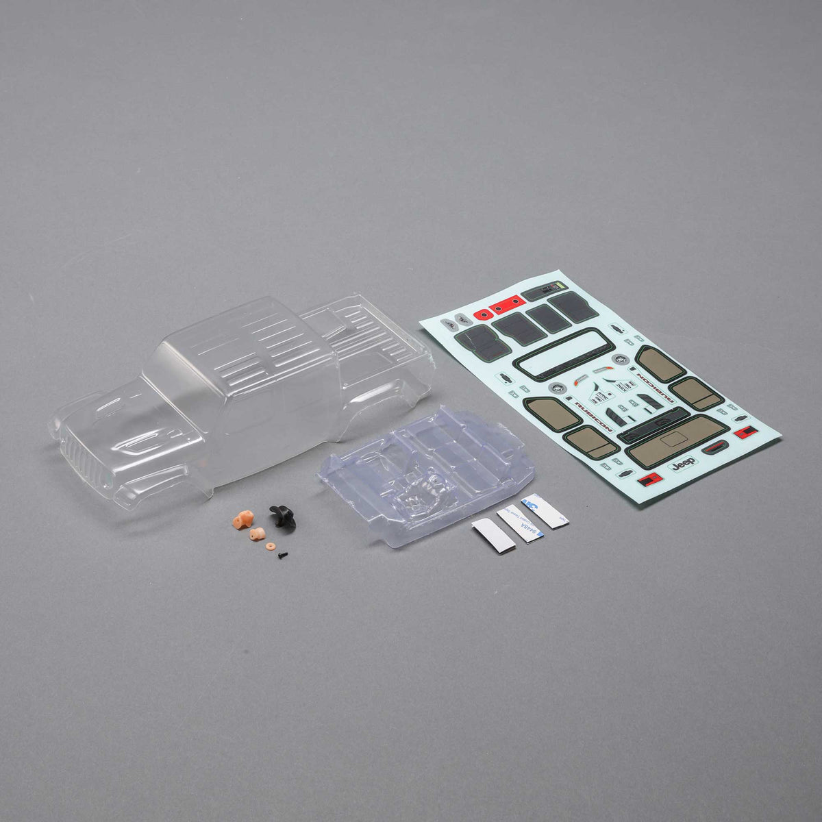 Axial 200005 SCX24 Jeep JT Gladiator Body Set (Clear)