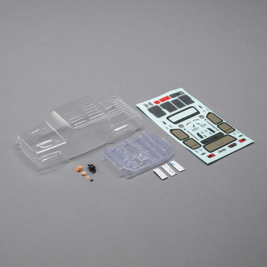 Axial 200005 SCX24 Jeep JT Gladiator Body Set (Clear)