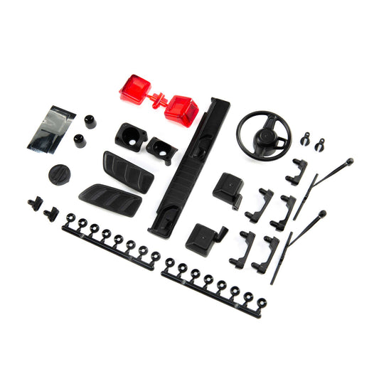 Axial 230022 Exterior Body Detail Parts Jeep JLU: SCX10III