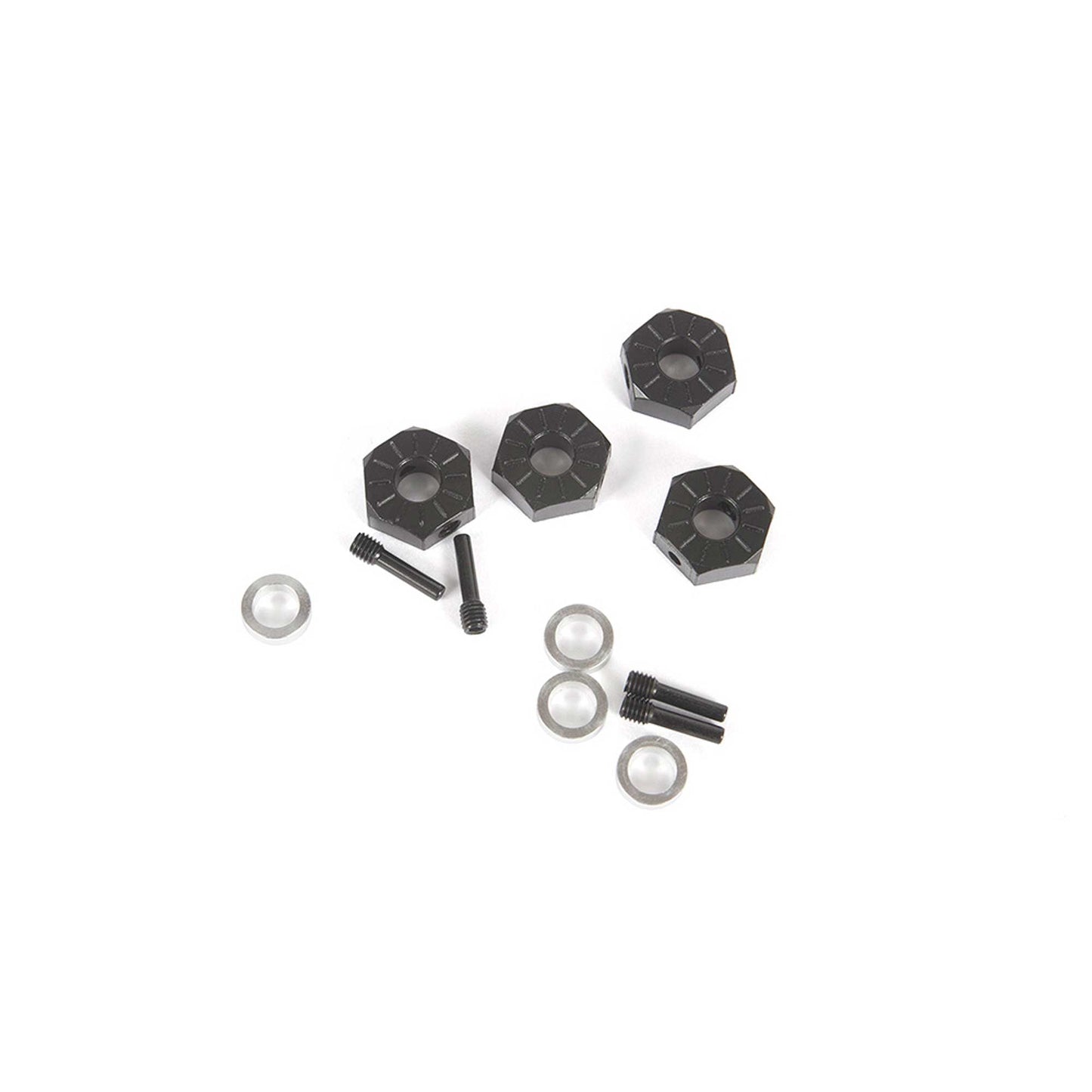 Axial 232018 12mm Hex Screw Shaft & Spacer (4): Capra 1.9 UTB, SCX10 III Base Camp