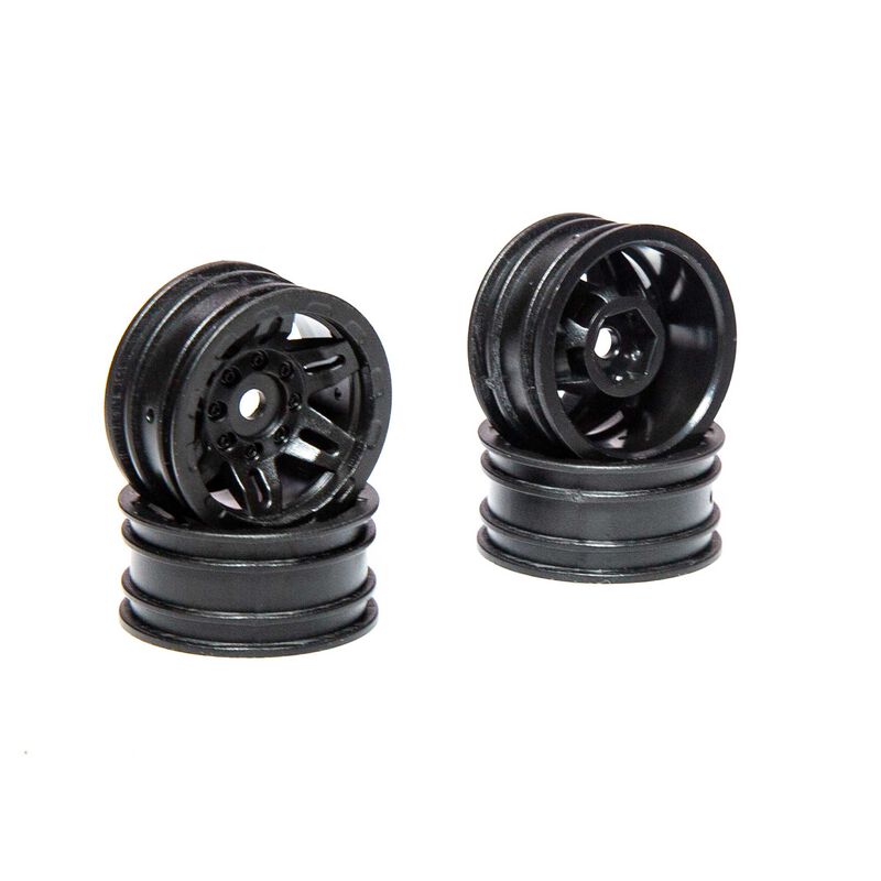 Axial 40002 SCX24 1.0" Rockster Wheels (Black) (4)