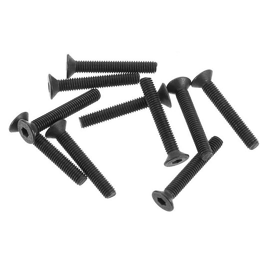 Axial 149 Hex Socket Flat Head M3x20mm Black (10)