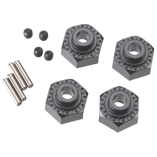 Axial 30429 12mm Aluminum Hex Hub (Black) (4)